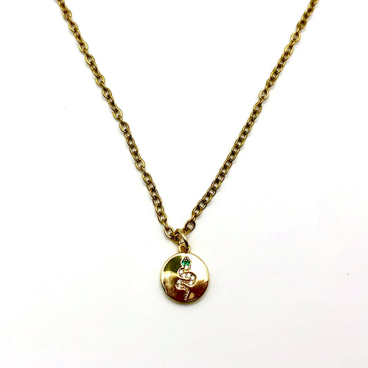 golden snake necklace
