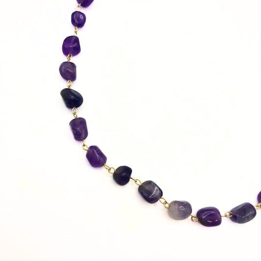 amethyst gemstone necklace