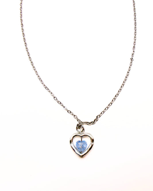 blue sweetheart necklace 🩵