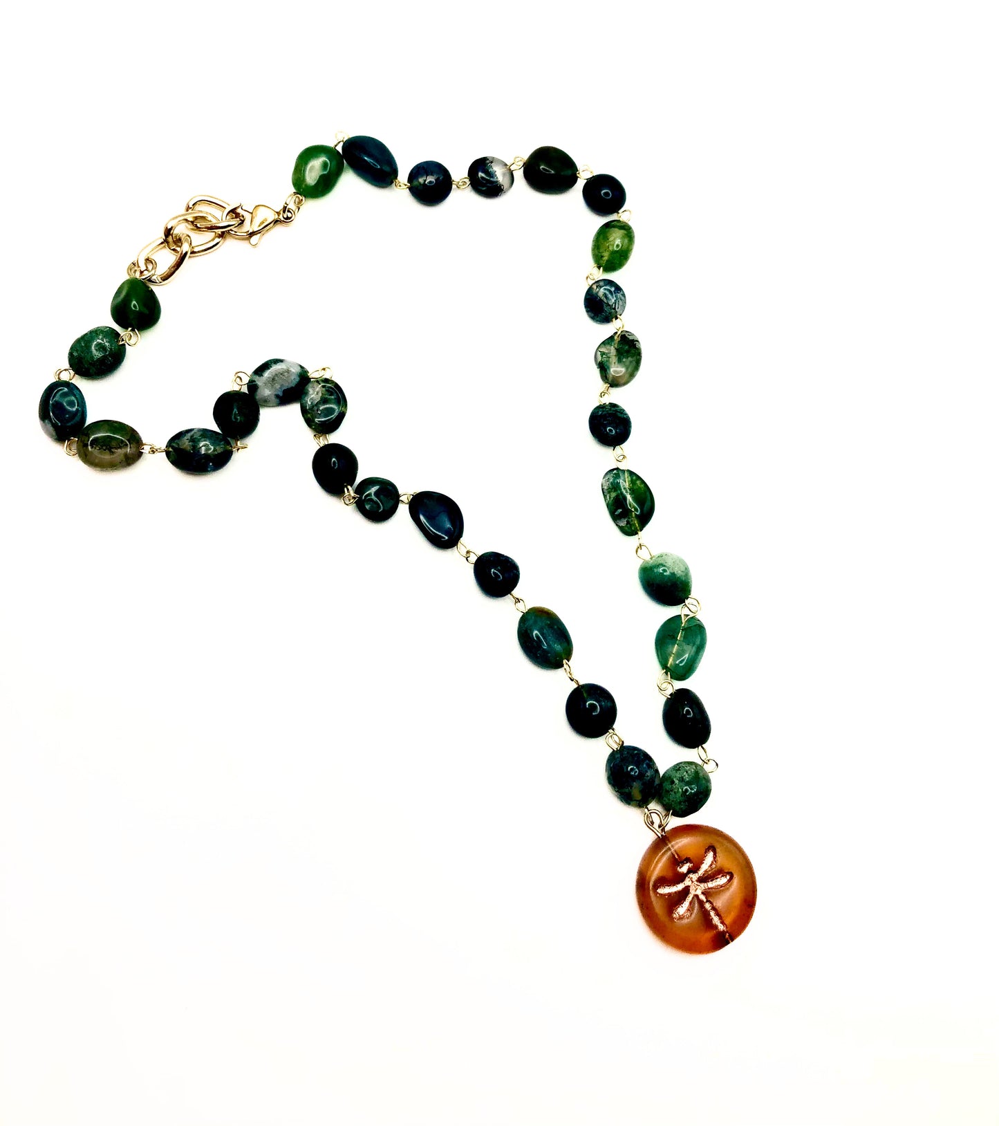 forest dragonfly necklace