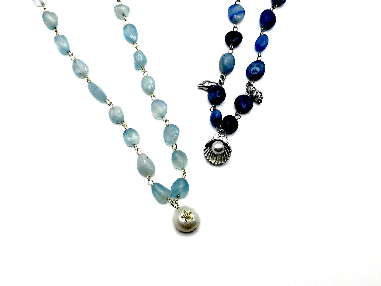 aquamarine starfish necklace
