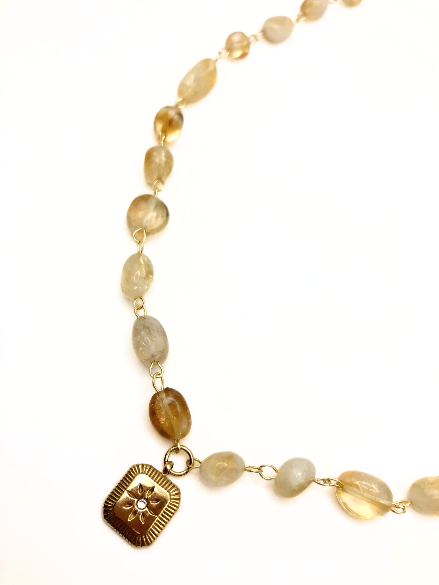 citrine midnight sun necklace☀️