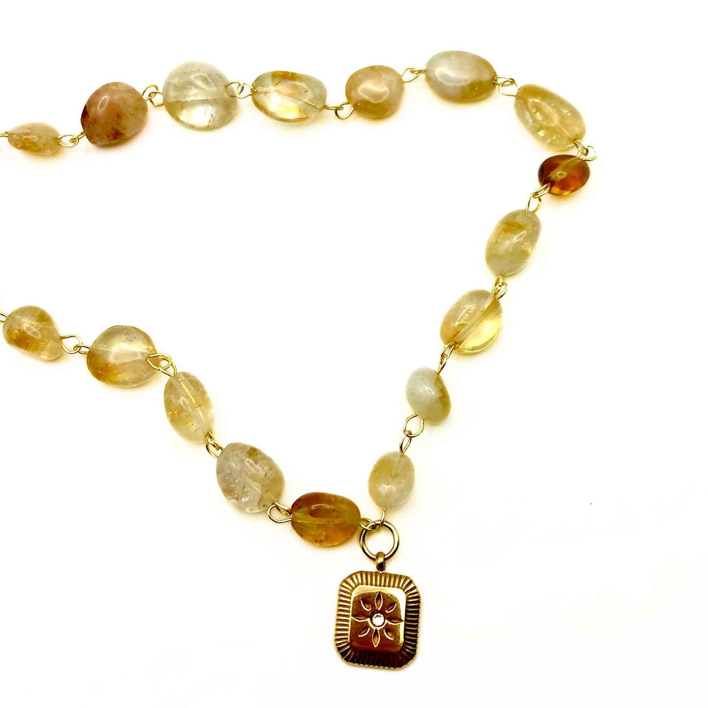 citrine midnight sun necklace☀️