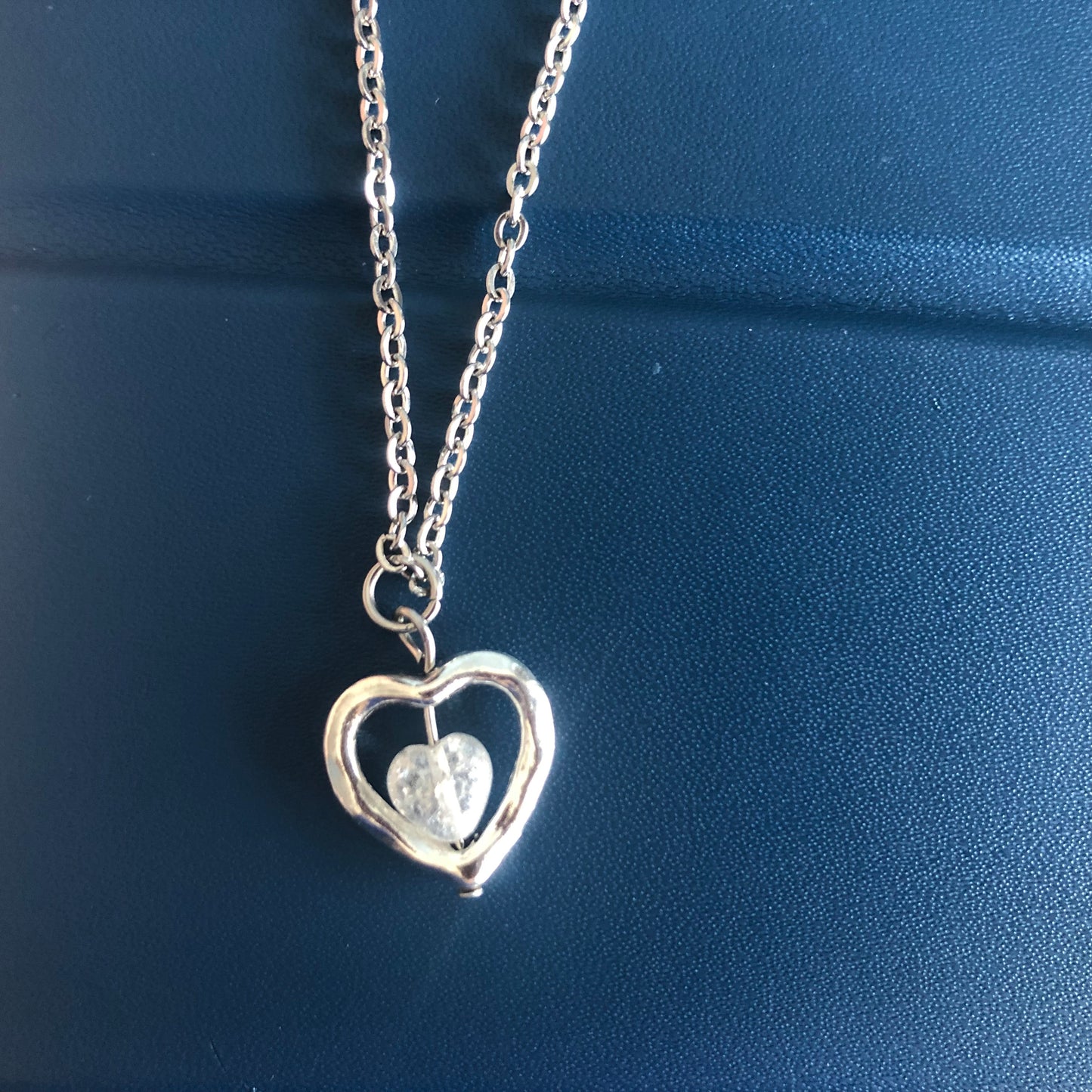 white sweetheart necklace 🤍