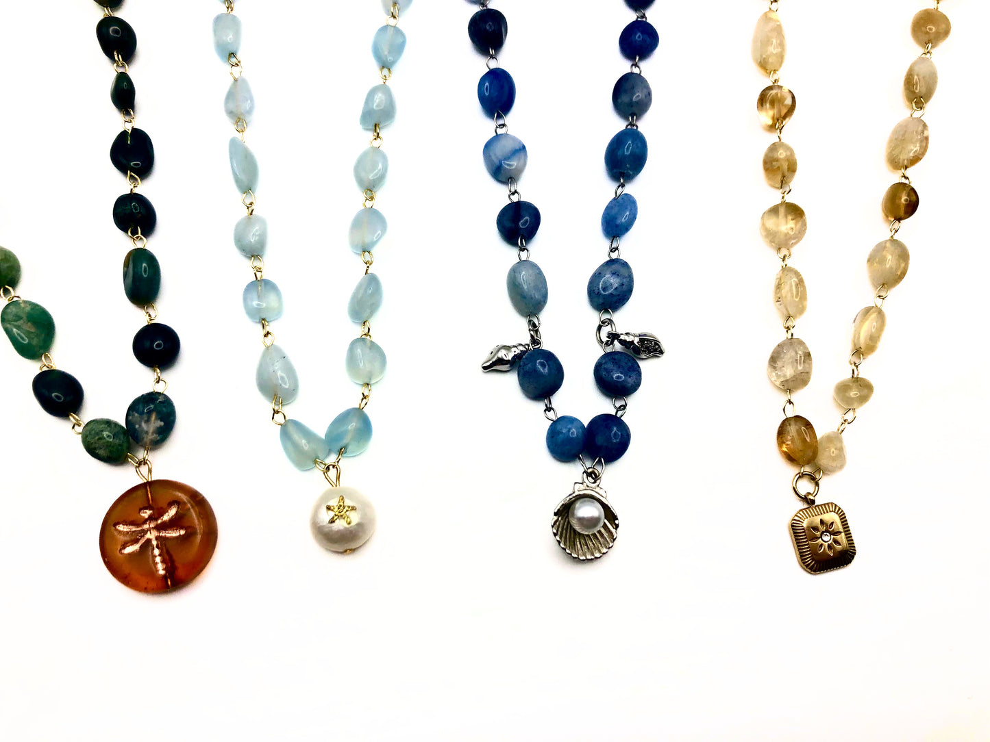 aquamarine starfish necklace