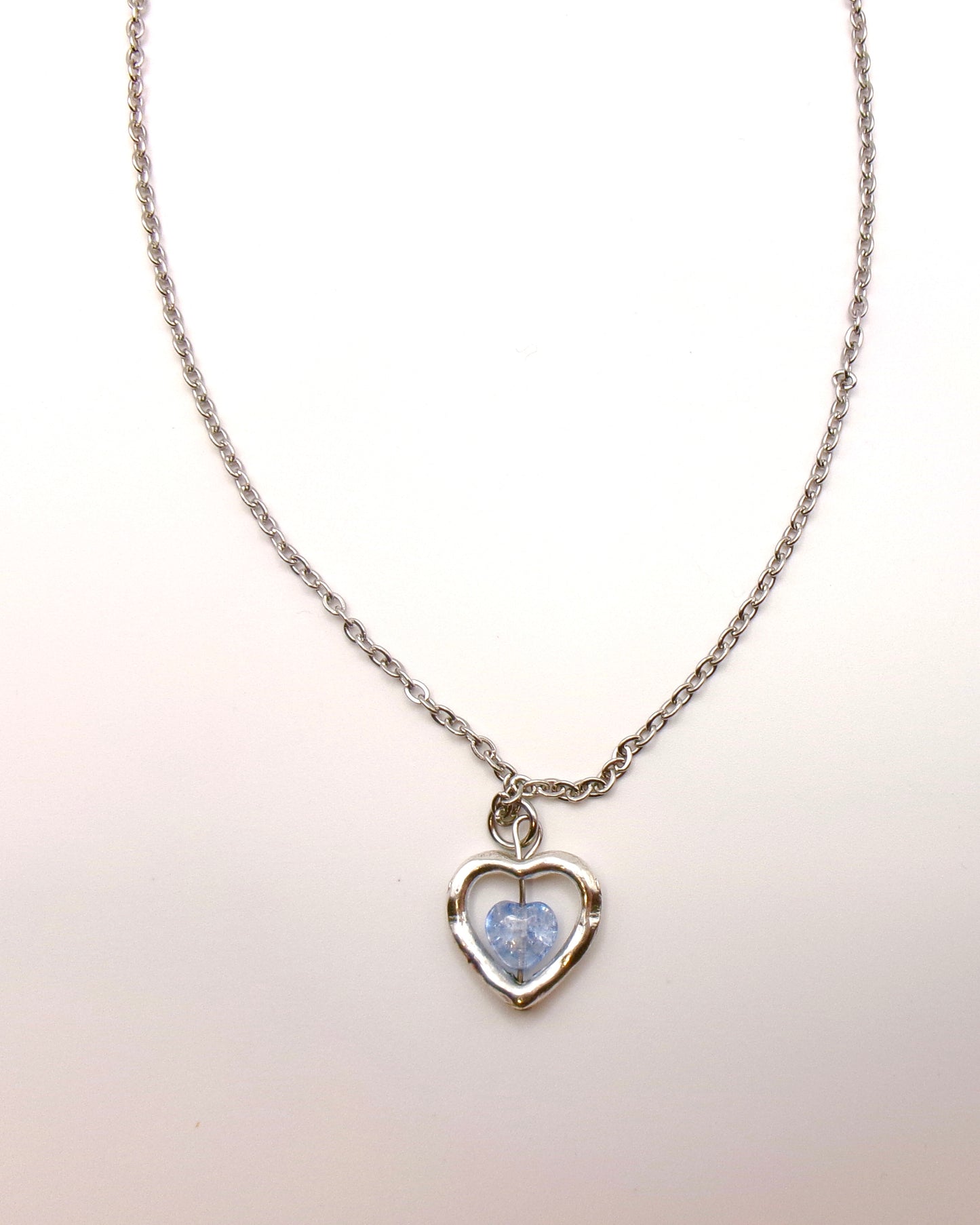 blue sweetheart necklace 🩵