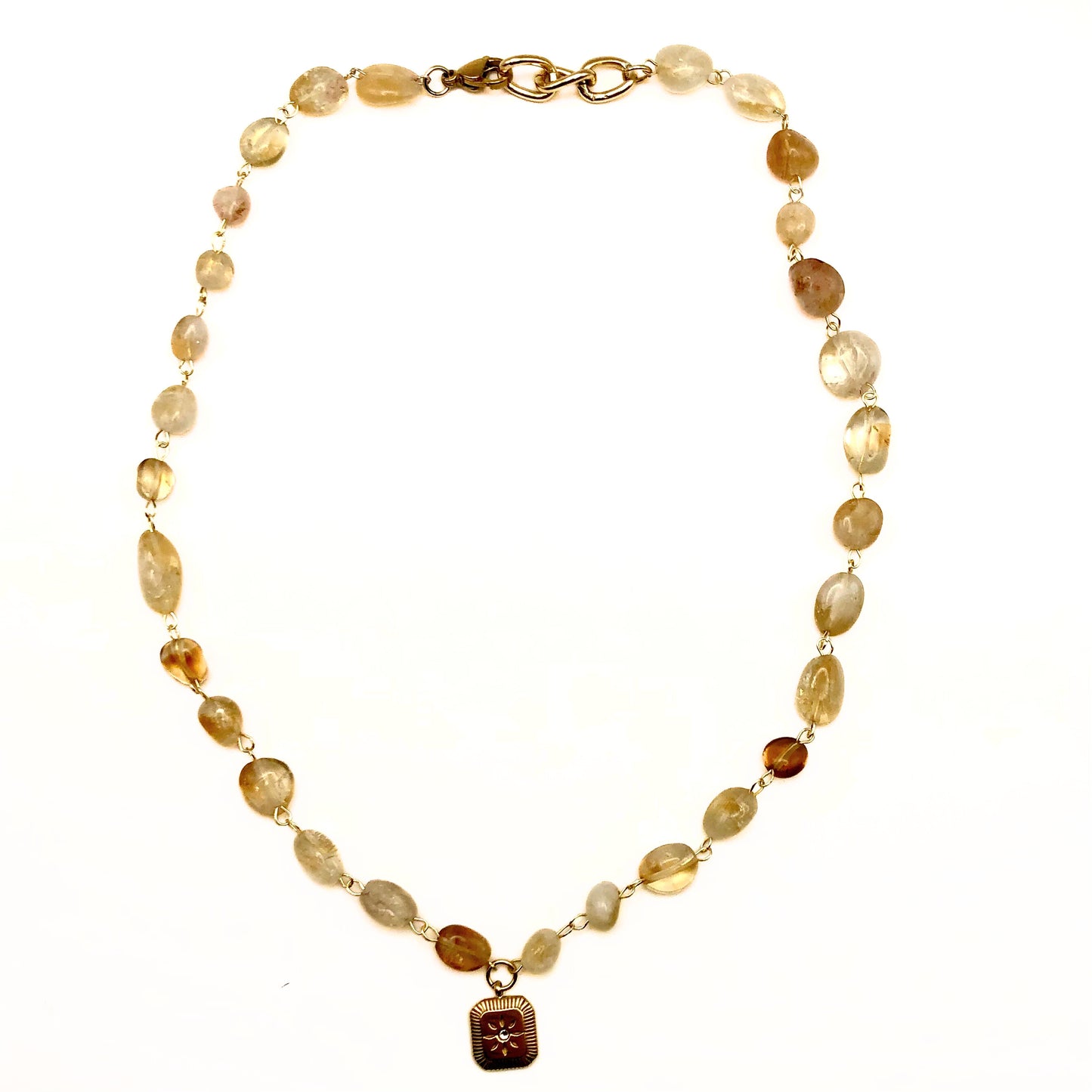 citrine midnight sun necklace☀️