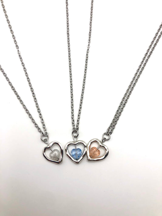 blue sweetheart necklace 🩵