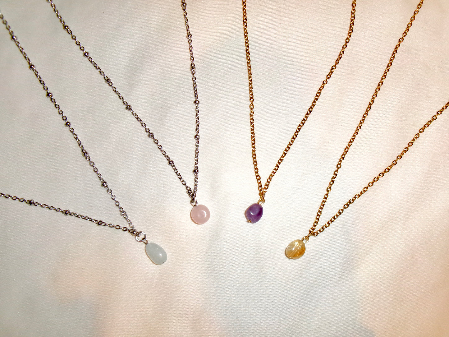 gemstone pendant necklace