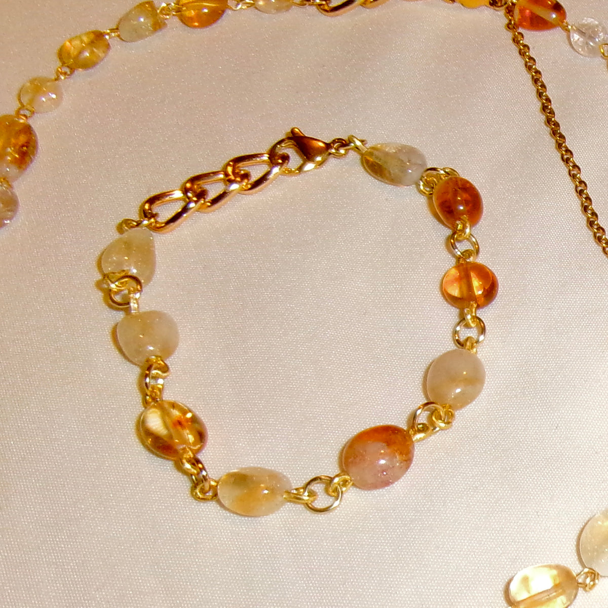 citrine gemstone bracelet