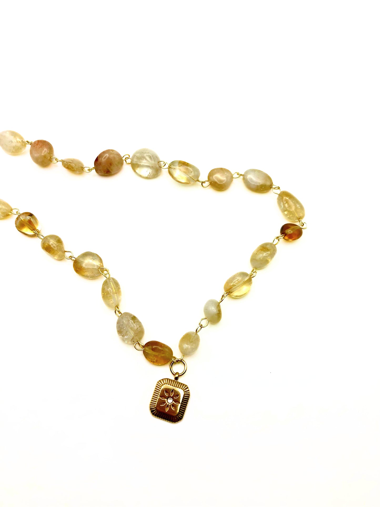 citrine midnight sun necklace☀️