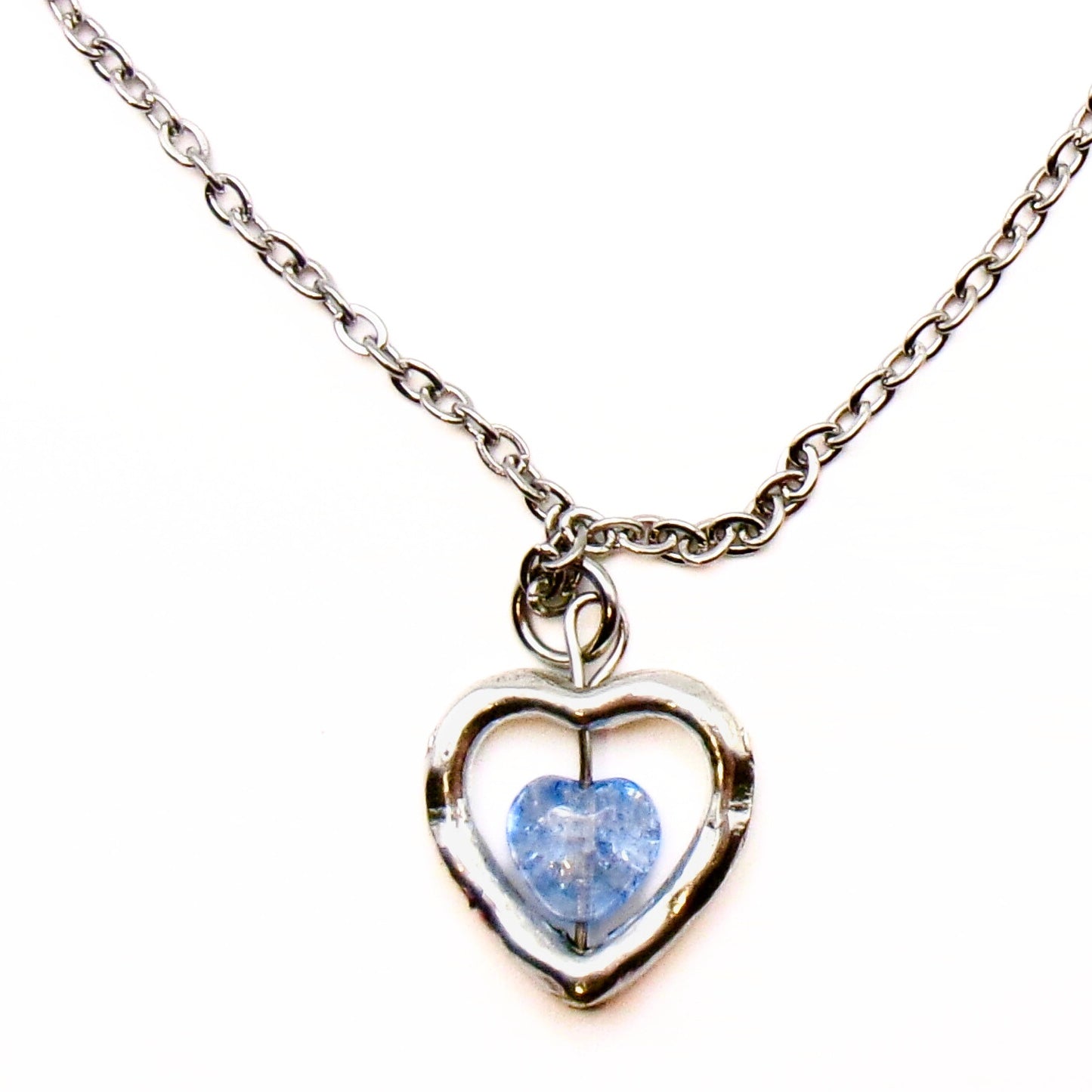 blue sweetheart necklace 🩵