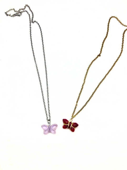 butterfly pendant necklace