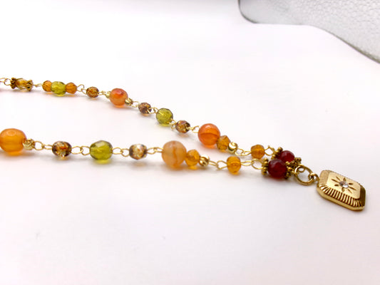 bohemian sunset necklace 🌄