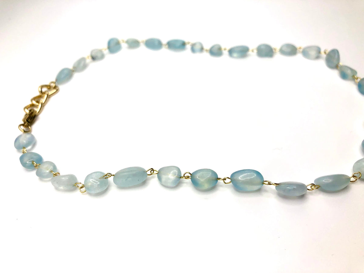 aquamarine starfish necklace