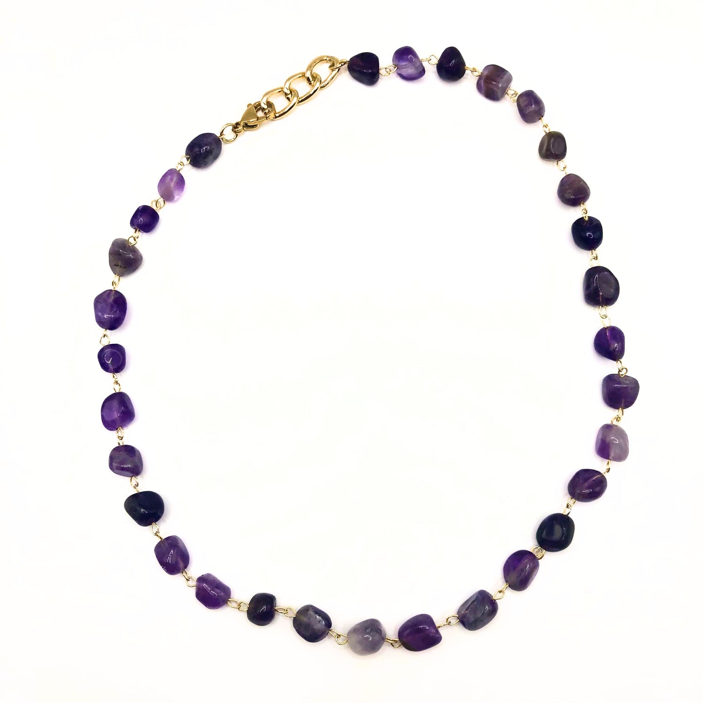 amethyst gemstone necklace