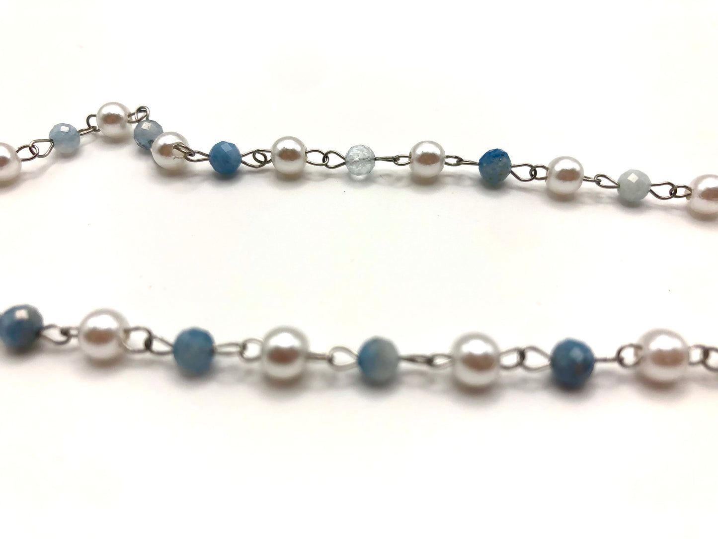 aquamarine heart necklace🐬