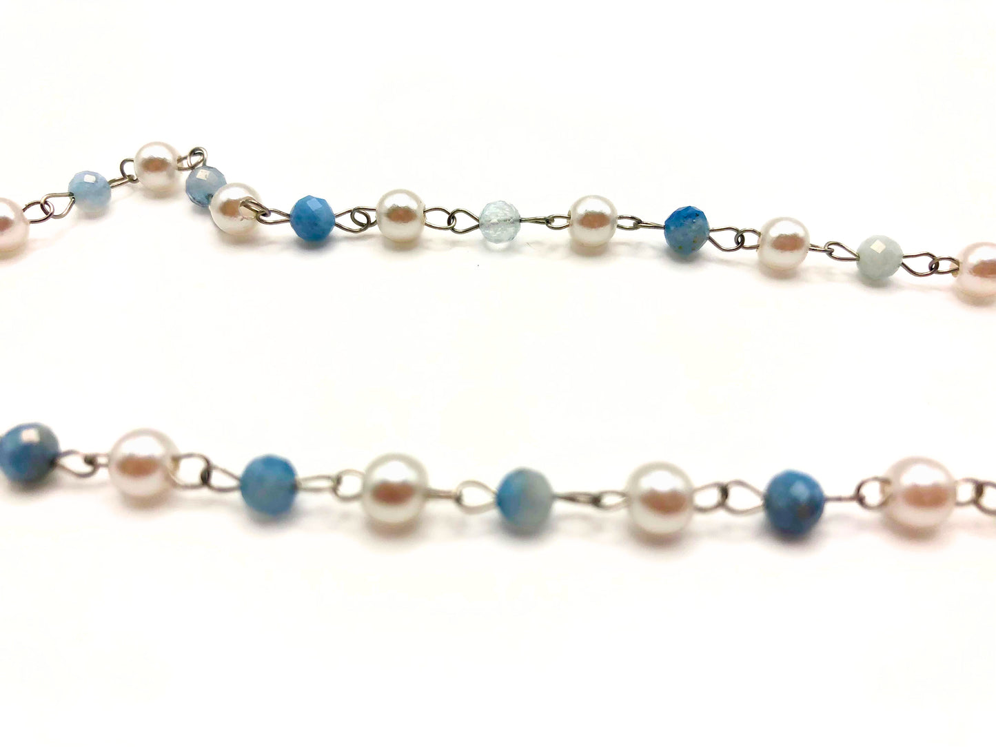 aquamarine heart necklace🐬