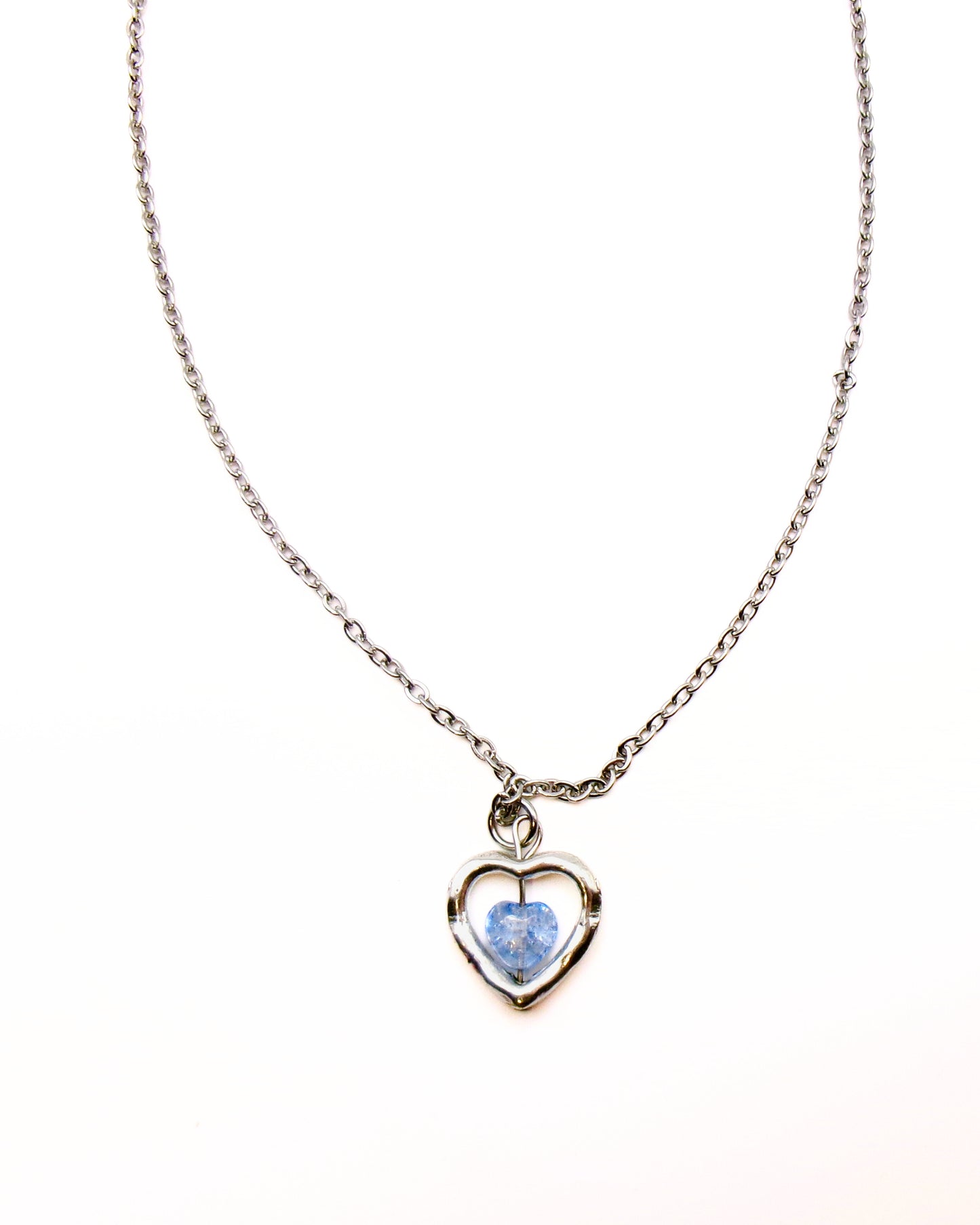 blue sweetheart necklace 🩵