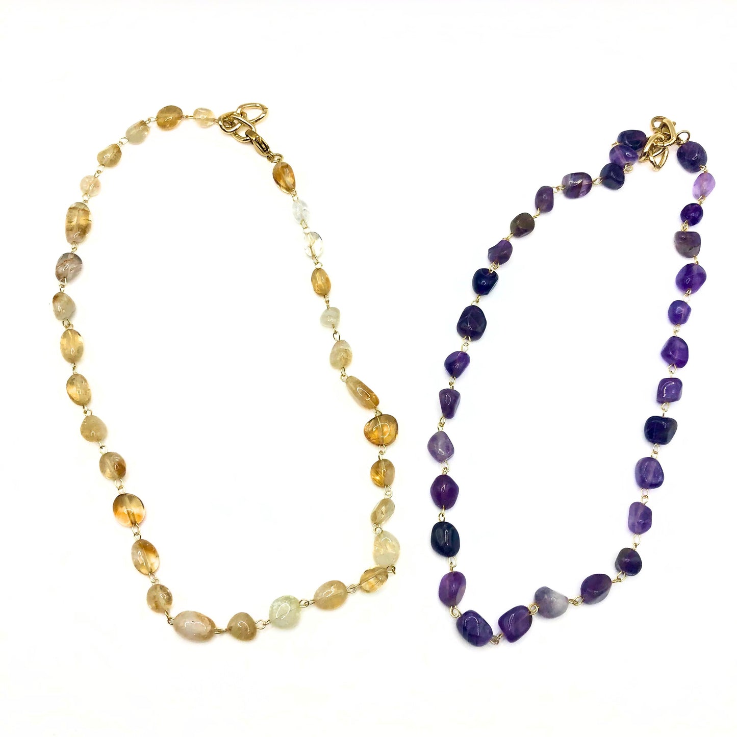 amethyst gemstone necklace